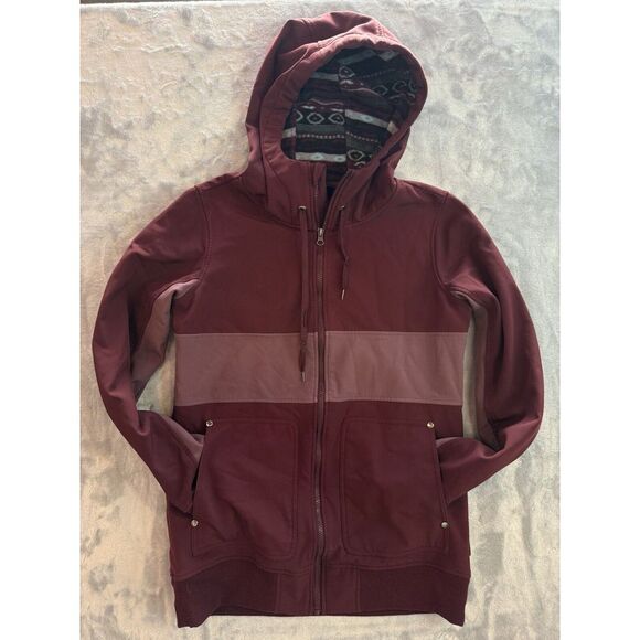 EMPYRE Aztec Fleece Lined Full Zip Hoodie Jacket Women's Large Snowboard Ski - Picture 2 of 13